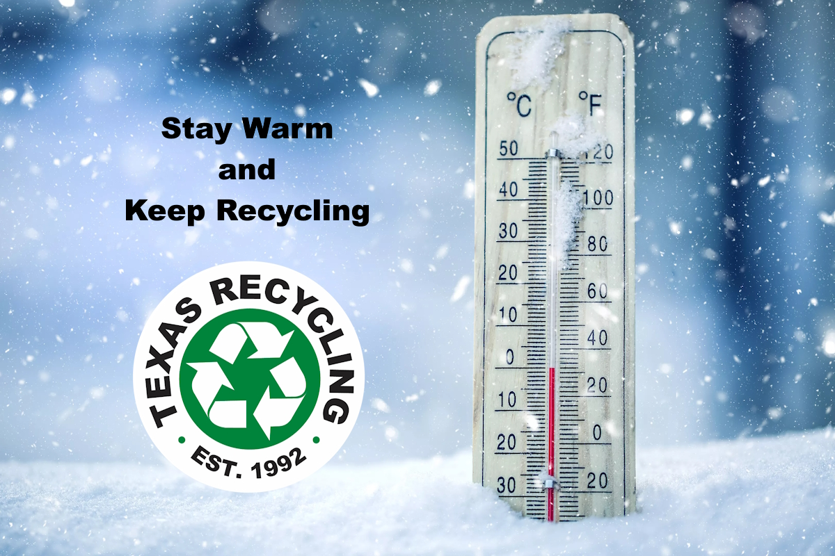 Dallas recycling inclement weather TexasRecycling.com