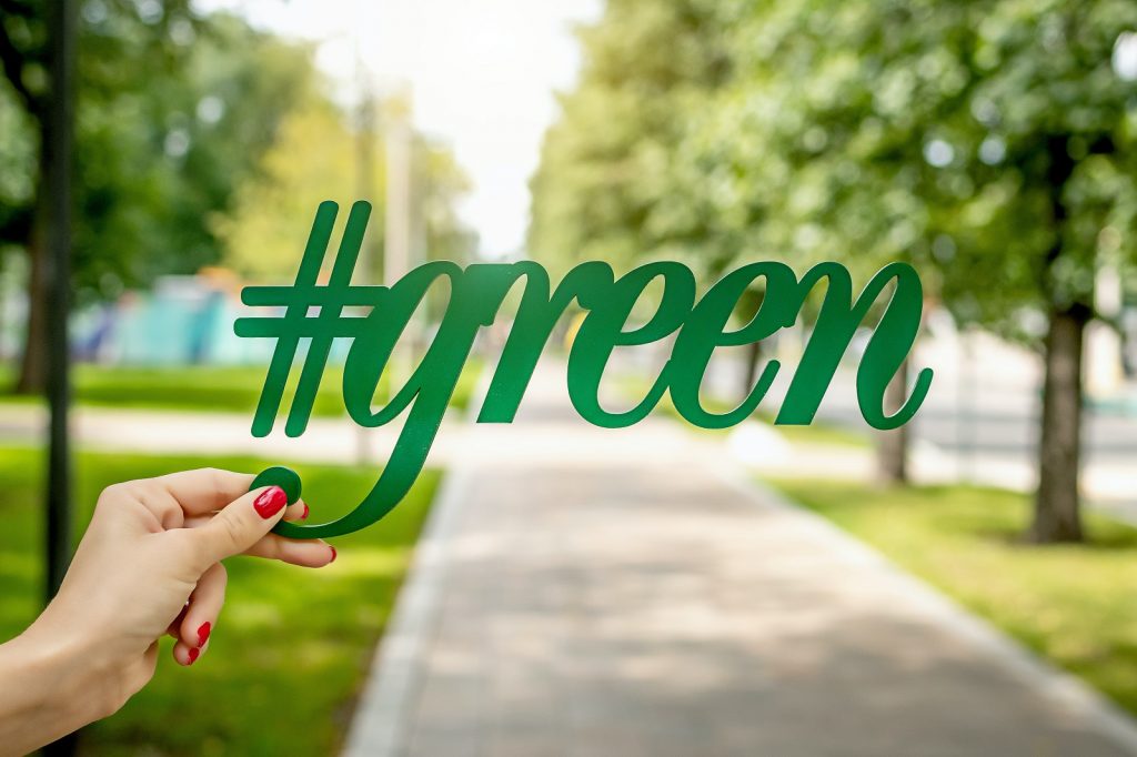 Business recycling program go green