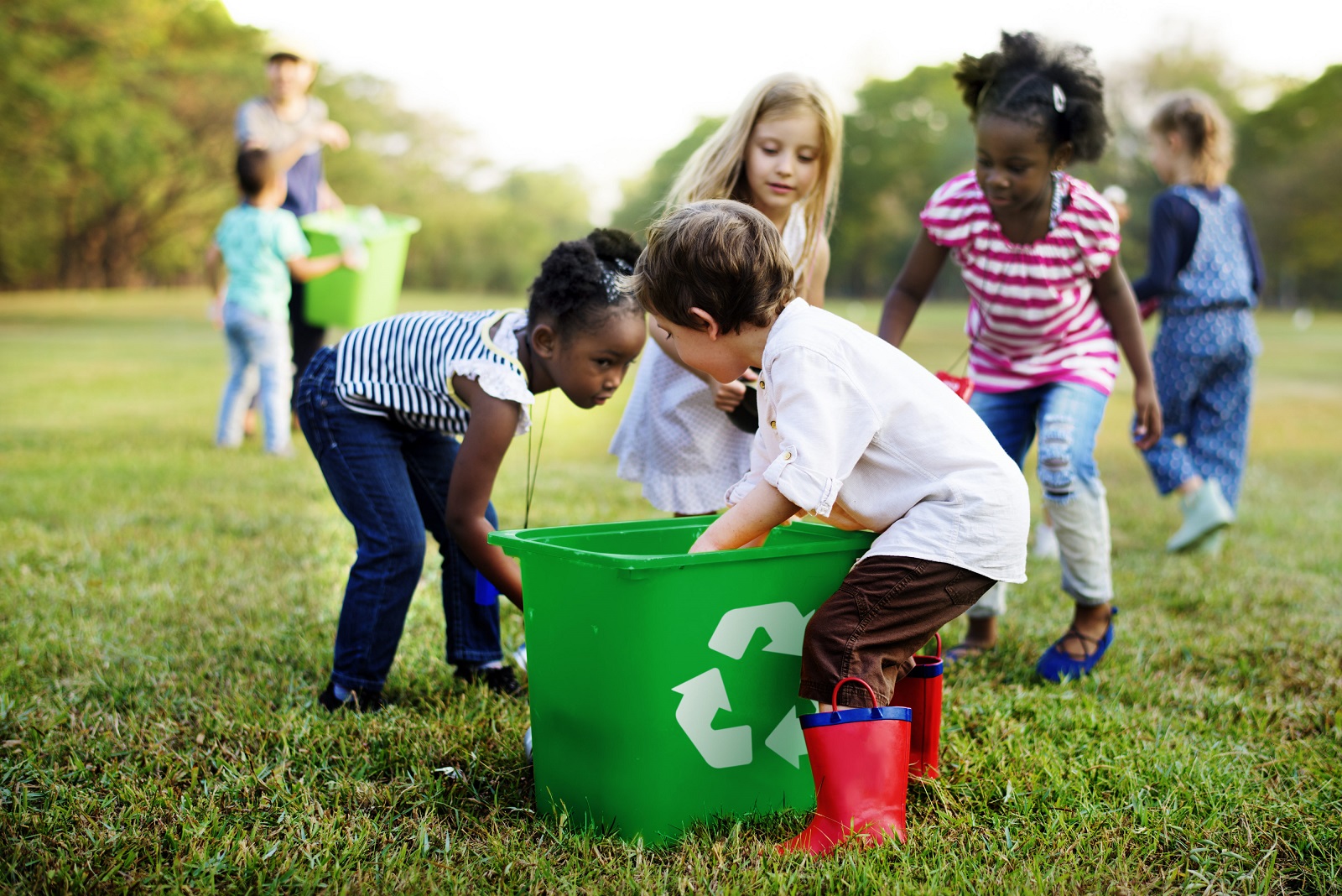 recycling with kids
