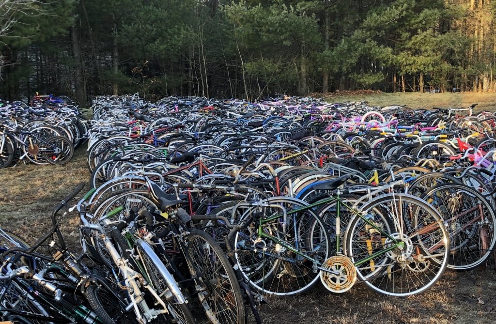 Recycling for Charity bicycles