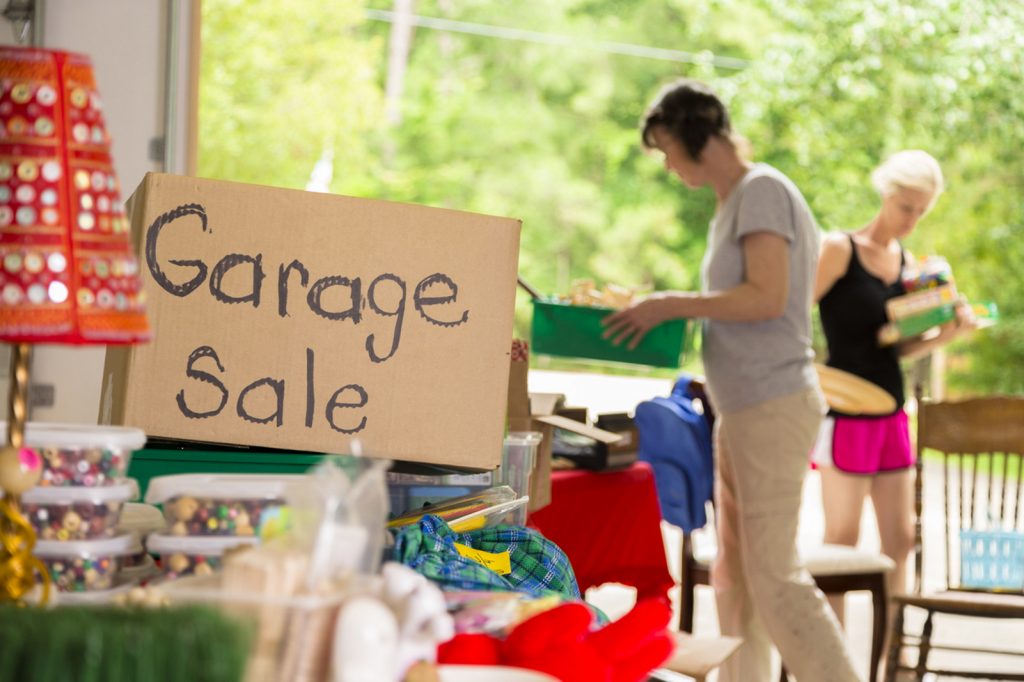 Reduce, Reuse and Recycle at garage sales