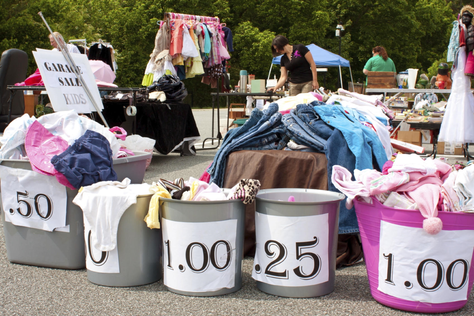 Reduce, Reuse and Recycle at yard sales