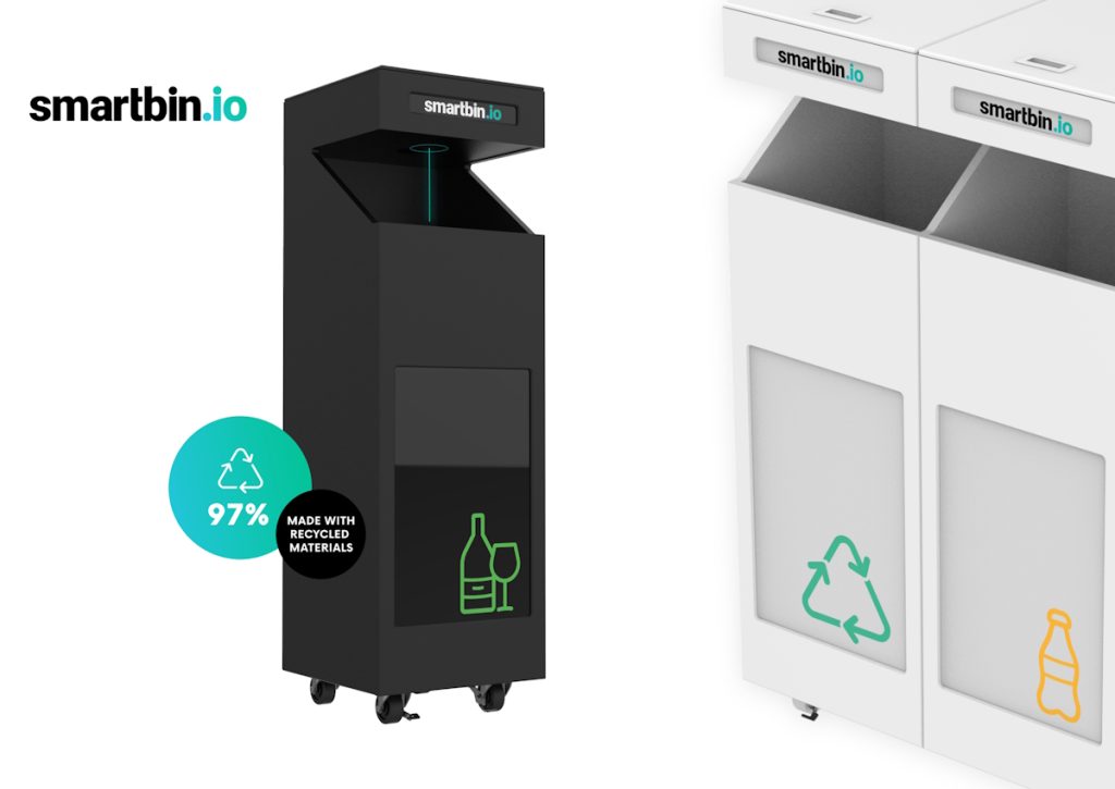 recycled materials technology smart bin smartbin io