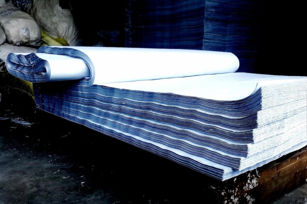 recycled paper stacks paper recycling