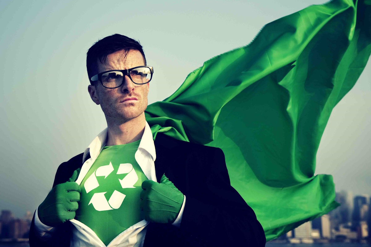 recycling industry superhero recycling