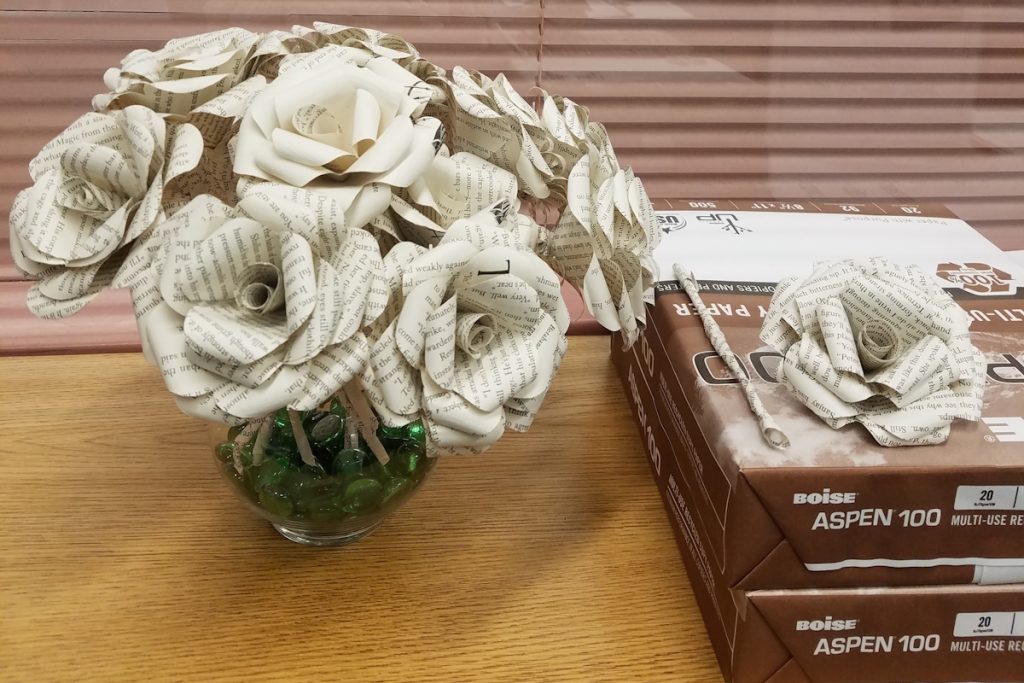 recycling industry upcycled roses