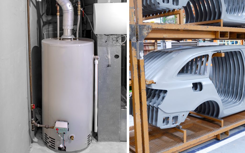 tin metal recycling water heater car panels