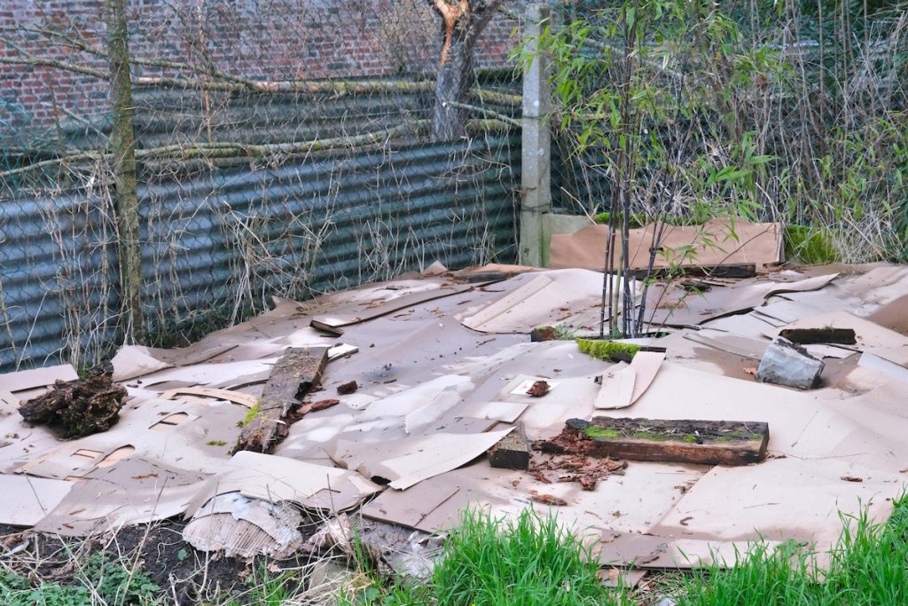 creative uses for cardboard soil preparation garden bed